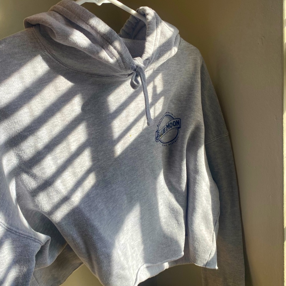 Cropped Blue Moon Brewing Co. hoodie